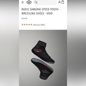 Rudis Samurai Speed Youth Wrestling Shoes - Void